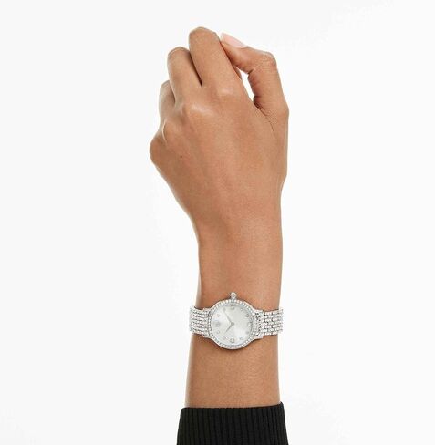 Swarovski Imber Watch, Swiss Made, Metal Bracelet, Silver Tone, Stainless Steel in Saudi Arabia