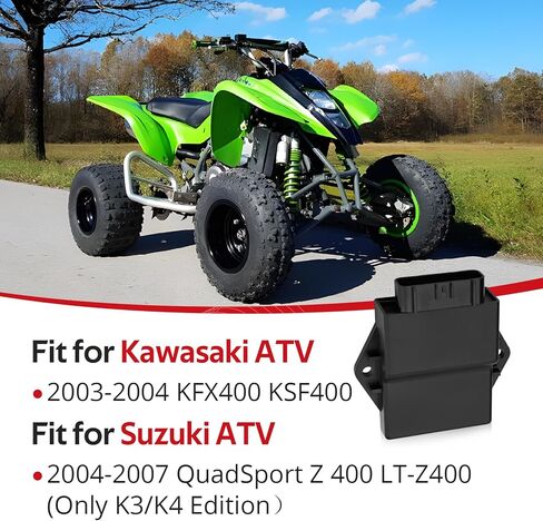 JAVIK CDI صندوق وحدة الإشعال لسوزوكي QuadSport Z 400 LT-Z400 2004-2007 32900-07G00 لكاواساكي KFX400 KSF400 2003-2004 O.E.M #21119-S005 in Kuwait