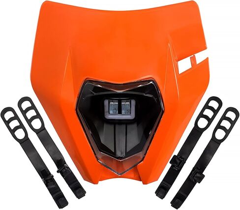 XINGWU Dirt Bike Headlight Kit,Pit Bike Headlight,Universal Motorcycle Headlight,Headlamp Frontlight,Motorcycle Head Lamp Kit for Most Dirt Pit Bike (black, Normal（XWLIGA) in Saudi Arabia