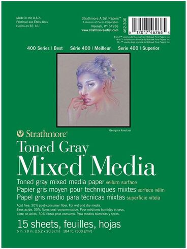 ستراثمور (462-106 400 سلسلة وسائط متعددة، 6 بوصة × 8 بوصة، 15 ورقة، أبيض in Kuwait