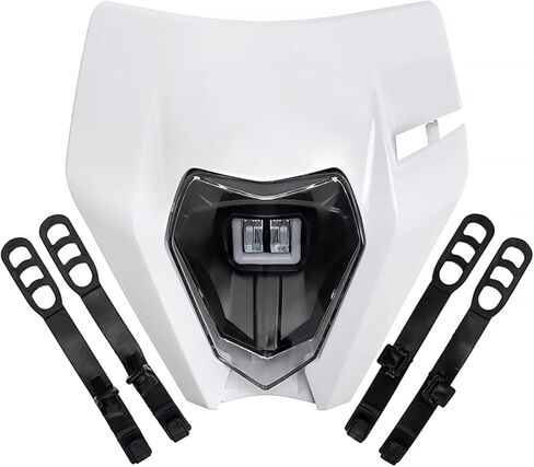 XINGWU Dirt Bike Headlight Kit,Pit Bike Headlight,Universal Motorcycle Headlight,Headlamp Frontlight,Motorcycle Head Lamp Kit for Most Dirt Pit Bike (black, Normal（XWLIGA) in Saudi Arabia