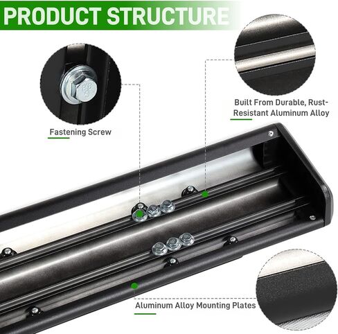 لوحات الجري Perfit Liner مقاس 6 بوصات متوافقة مع سيارة Ford F-150 Super Crew Cab لعام 2009-2014 - قضبان نيرف ذات قضبان جانبية (سبائك الألومنيوم، للمركبات ذات 4 أبواب كاملة الحجم، أسود غير لامع) in Saudi Arabia