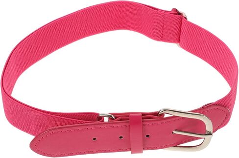 Youth Baseball Belt Adjustable Elastic Softball Belt Pink Stretch Waistband for Boys Adults Sports Team Uniform in Saudi Arabia
