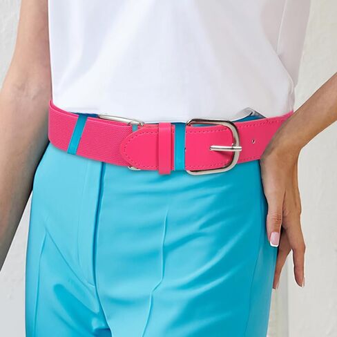 Youth Baseball Belt Adjustable Elastic Softball Belt Pink Stretch Waistband for Boys Adults Sports Team Uniform in Saudi Arabia
