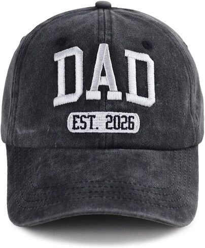 2PCS Est 2026 Mom and Dad Hats for New Parents Gifts, Adjustable Embroidered Baseball Caps for Mothers Fathers Day Xmas in Saudi Arabia