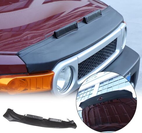 غطاء رأس غطاء محرك السيارة، غطاء حماية غطاء المحرك متوافق مع Toyot@ FJ Cruiser 2007-2021 غطاء حماية حمالة صدر غطاء محرك السيارة، غطاء تزيين حمالة صدر محرك السيارة in Kuwait