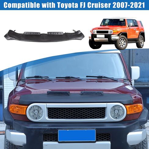 غطاء رأس غطاء محرك السيارة، غطاء حماية غطاء المحرك متوافق مع Toyot@ FJ Cruiser 2007-2021 غطاء حماية حمالة صدر غطاء محرك السيارة، غطاء تزيين حمالة صدر محرك السيارة in Kuwait