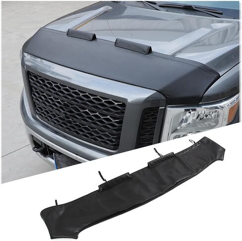 Car Bonnet Mask Hood Bra Compatible with Nissan Titan 2016-2024,Car Hood Protector - Front Cover Mask Accessories (Style A) in Saudi Arabia