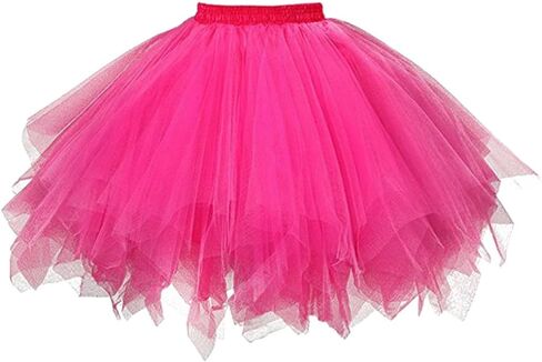 4 Layered Tutus for Women, Puffy Elastic Skirts, Suitable for Masquerade, Christmas, Halloween Party Favors in Saudi Arabia