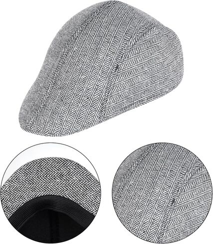 7Pcs Grandpa Old Man Costume Kit - Hat, Glasses, Cane, Bow Tie, Suspenders, Magnifying Glass, Gray Mustache and Eyebrows in Saudi Arabia