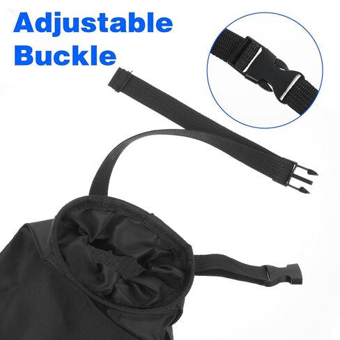 2PCS Car Garbage Bag Hanging, Washable Travel Automotive Trash Can Bags with Top Elastic Vent & Sticky Strap Bottom Opening, Independent Detachable Leak-Proof Seat Back Tash Bin for Car, Suv, Truck in Saudi Arabia