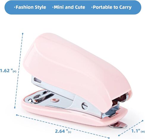 Deli Stapler, 20-50 Sheets Capacity with Staples and Staple Remover Set, Desk Stapler Office Staplers (Pink, 20 Sheet) in Kuwait