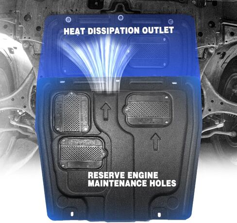 Front Engine Splash Shield Fit for Honda Accord 2014 2015 2016 2017 Skid Plate Suitable for Accord Engine Guard Cover Mud Flaps Directly Replace Original One Black in Saudi Arabia