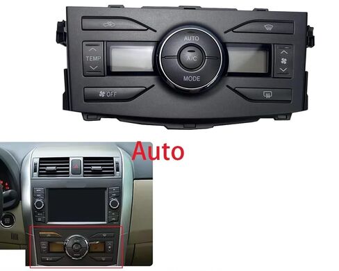 مفتاح Air Con متوافق مع Toyota for Corolla 2006-2013 سيارة تكييف الهواء التحكم مجموعة مفاتيح لوحة التحكم (تلقائي) in Kuwait