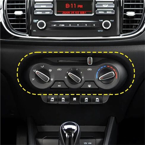 مفتاح Air Con متوافق مع كيا لبيغاس، لوحة مفاتيح التحكم في تكييف الهواء، لوحة مفاتيح تكييف الهواء للسيارة in Kuwait