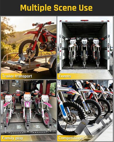 Wyckoff 4-Pack E-Track Dirt Bike Wheel Chock with Track Clip, 360° Swivel, Under 1-Minute Install Remove, Fits Floor or Wall E-Track, Heavy-Duty Accessory for Trailers, Dirt Bikes & Bicycles (4-Pack) in Kuwait