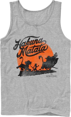 Men's Lion King Sunset Trio Silhouette Tank Top in Saudi Arabia