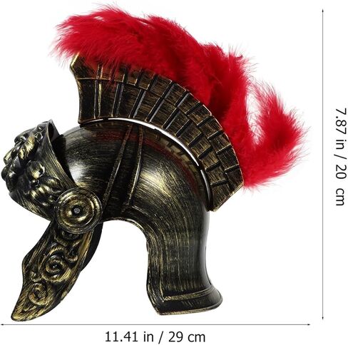 LUOZZY Medieval Knight Soldier Warrior Costume Helmet Hat Antique Roman Soldier Helmet Prop Warrior Helmet Cosplay Costume Hat in Saudi Arabia