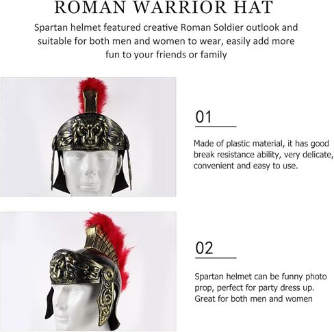 LUOZZY Medieval Knight Soldier Warrior Costume Helmet Hat Antique Roman Soldier Helmet Prop Warrior Helmet Cosplay Costume Hat in Saudi Arabia