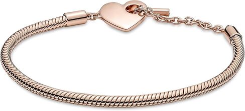 Rose Snake Chain Bracelet with T-Bar Clasp by Pandora in Saudi Arabia