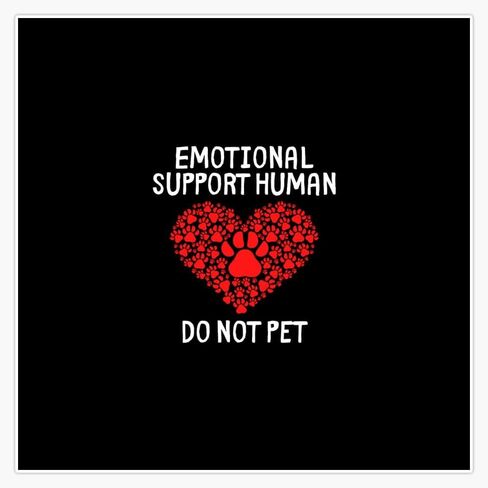 Emotional Support Human Do Not Pet (2) Round Metal 0.75" Lapel Pin Hat Shirt Tie Tack Pinback in Saudi Arabia