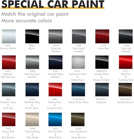 (Silver Ice Metallic (GAN) طلاء السيارة لـ GMC، طقم إصلاح خدوش طلاء السيارة، حل سريع وسهل، قلم إزالة الخدوش 2 في 1 مع لون مطابق in Kuwait
