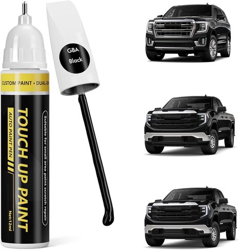 (Silver Ice Metallic (GAN) طلاء السيارة لـ GMC، طقم إصلاح خدوش طلاء السيارة، حل سريع وسهل، قلم إزالة الخدوش 2 في 1 مع لون مطابق in Kuwait