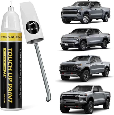 (Silver Ice Metallic (GAN) طلاء السيارة لـ GMC، طقم إصلاح خدوش طلاء السيارة، حل سريع وسهل، قلم إزالة الخدوش 2 في 1 مع لون مطابق in Kuwait
