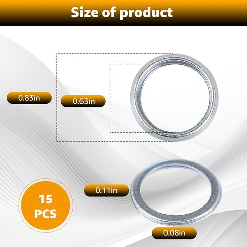New Upgrade 15PCS Oil Crush Washer Gasket for Subaru 803916010, Compatible with Subaru Oil Drain Plug Gaskets Crush Washers for Impreza Ascent Imrpeza Crosstrek Ascent Legacy Forester WRX in Kuwait