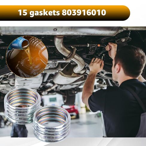 New Upgrade 15PCS Oil Crush Washer Gasket for Subaru 803916010, Compatible with Subaru Oil Drain Plug Gaskets Crush Washers for Impreza Ascent Imrpeza Crosstrek Ascent Legacy Forester WRX in Kuwait