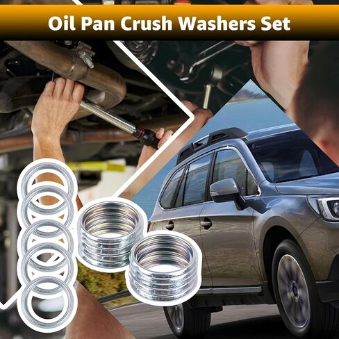 New Upgrade 15PCS Oil Crush Washer Gasket for Subaru 803916010, Compatible with Subaru Oil Drain Plug Gaskets Crush Washers for Impreza Ascent Imrpeza Crosstrek Ascent Legacy Forester WRX in Kuwait