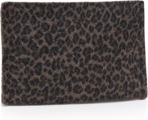AllSaints Izzy Leopard Clutch Leopard Brown W370XD One Size in Saudi Arabia