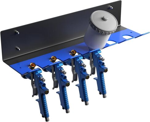 Magnetic Paint Spray Gun Holder, Gravity Feed Spray Gun Organizer Stand Rack, Heavy Duty Paint Gun hvlp Hanger Wall Mount Scratch-Free Design Body Shop Garage(1 Pack) in Kuwait