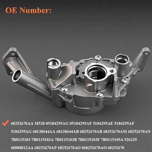 M528 High Volume Oil Pump Fits for 2011-2016 Dodge Journey Avenger Grand Caravan Charger Durango Challenger Chrysler 200 300 Town & Country, Jeep Grand Cherokee Wrangler Engine Oil Pump OE# 68252670AA in Saudi Arabia