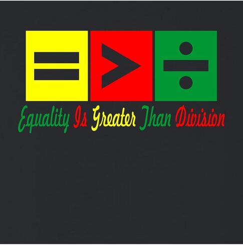 Go All Out Equality Is Greater Than Division Mens Youth Sweatshirt Crewneck in Kuwait