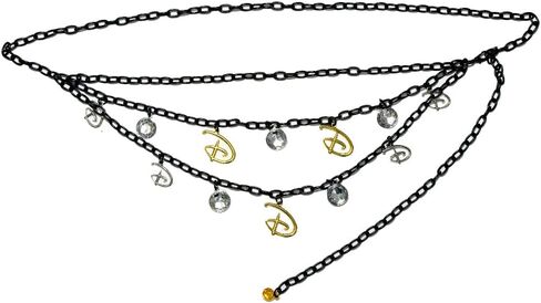 Buckle-Down Disney Belt, Chain Belt, Signature D Logo Chain Belt with Charms in Saudi Arabia
