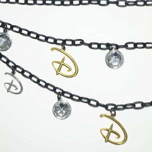 Buckle-Down Disney Belt, Chain Belt, Signature D Logo Chain Belt with Charms in Saudi Arabia