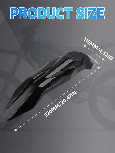 حاجز أمامي لـ Talaria Sting، واقي الطين للدراجة النارية واقي الطين للدراجة الترابية الكهربائية Ebike Taparia Sting MX3/Taparia Sting R MX4/Taparia Sting MX5 Pro أسود in Kuwait