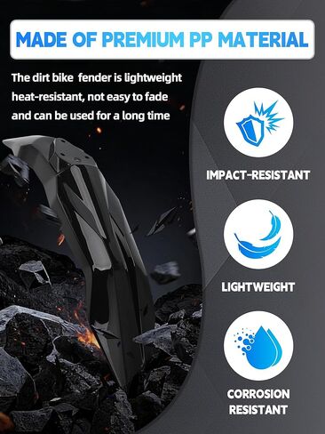 حاجز أمامي لـ Talaria Sting، واقي الطين للدراجة النارية واقي الطين للدراجة الترابية الكهربائية Ebike Taparia Sting MX3/Taparia Sting R MX4/Taparia Sting MX5 Pro أسود in Kuwait