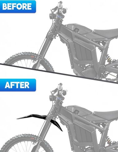 حاجز أمامي لـ Talaria Sting، واقي الطين للدراجة النارية واقي الطين للدراجة الترابية الكهربائية Ebike Taparia Sting MX3/Taparia Sting R MX4/Taparia Sting MX5 Pro أسود in Kuwait