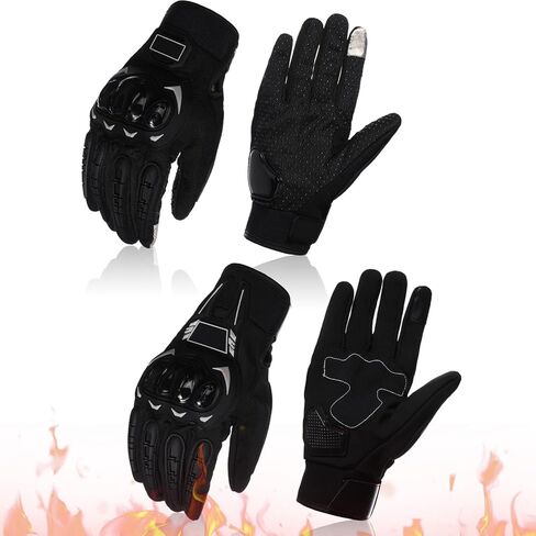 2 Pairs Motorcycle Gloves Motorcycle Gear Breathable Thick and Thin Touchscreen Motorbike Gloves with Hard Shell Good Grip for Men Women Motocross Cycling, Road Racing Camping Climbing in Saudi Arabia