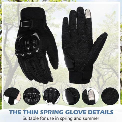 2 Pairs Motorcycle Gloves Motorcycle Gear Breathable Thick and Thin Touchscreen Motorbike Gloves with Hard Shell Good Grip for Men Women Motocross Cycling, Road Racing Camping Climbing in Saudi Arabia