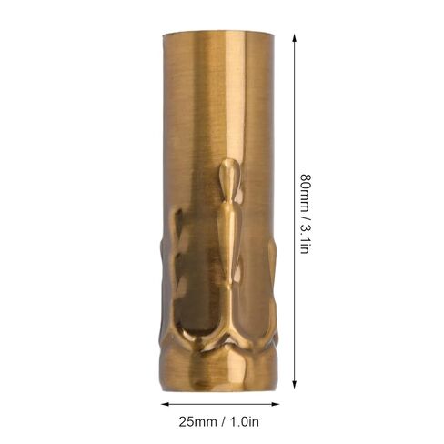 ViaGasaFamido 10Pcs 3" Tall Candle Socket Covers Candle Covers Sleeves Chandelier Light Bulb Sleeves Candle Light Socket Covers for E14 Chandelier Base Gold Bronze in Saudi Arabia