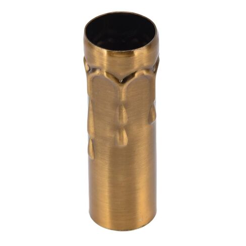 ViaGasaFamido 10Pcs 3" Tall Candle Socket Covers Candle Covers Sleeves Chandelier Light Bulb Sleeves Candle Light Socket Covers for E14 Chandelier Base Gold Bronze in Saudi Arabia