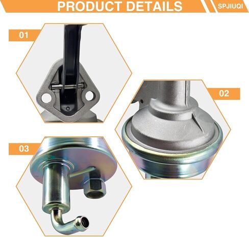 Mechanical Fuel Pump M4868 SP1169MP 40680 B0170P 602-1106 Fits Pontiac GTO Firebird LeMans Tempest Catalina 5.7L 6.6L 7.0L 350 400 428 V8 Engines 1969 70 71 72 Muscle Car Series in Saudi Arabia