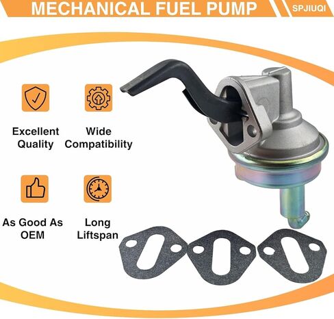 Mechanical Fuel Pump M4868 SP1169MP 40680 B0170P 602-1106 Fits Pontiac GTO Firebird LeMans Tempest Catalina 5.7L 6.6L 7.0L 350 400 428 V8 Engines 1969 70 71 72 Muscle Car Series in Saudi Arabia