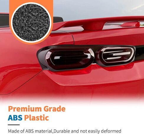 JeCar Smoked Tail Light Cover & 3rd Brake Light Cover Trim Guards for 2019-2024 Chevrolet Chevy Camaro in Saudi Arabia