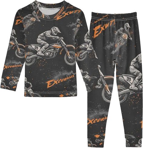 Cotton Pajama Set, PJ Sets Para Niños Long Sleeve Sleepwear in Saudi Arabia