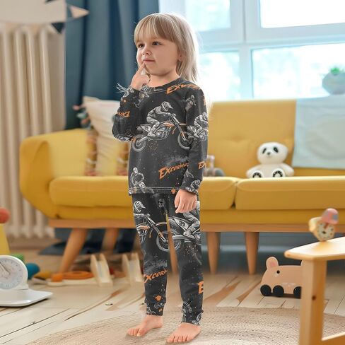 Cotton Pajama Set, PJ Sets Para Niños Long Sleeve Sleepwear in Saudi Arabia