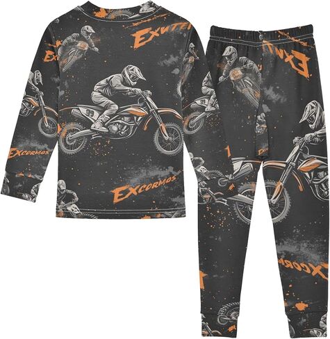Cotton Pajama Set, PJ Sets Para Niños Long Sleeve Sleepwear in Saudi Arabia